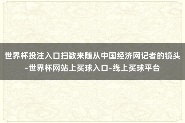 世界杯投注入口扫数来随从中国经济网记者的镜头-世界杯网站上买球入口-线上买球平台